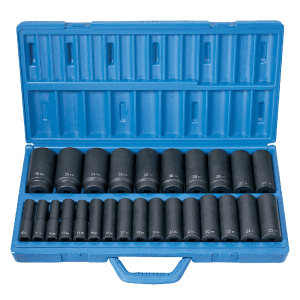 Socket Impacto MM SL P-1/2 10MM > 36MM 6PT con Juego de 26 Piezas. GREY PNEUMATIC CORP. - Imagen 2