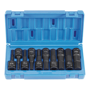 Socket Impacto Allen P-1/2 6MM > 19MM con Juego de 10 Piezas. GREY PNEUMATIC CORP. - Imagen 2