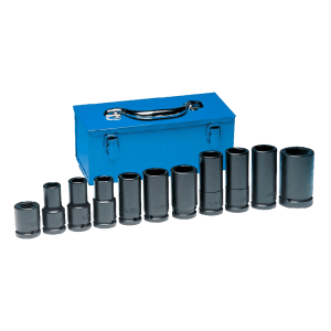 Socket Impacto STD SL P-3/4 3/4 > 1-1/2 6PT con Juego de 11 Piezas. GREY PNEUMATIC CORP. - Imagen 1