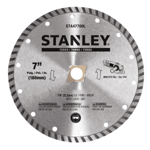 Disco Diamante 7" X 5/8 Turbo. STANLEY