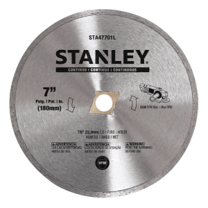 Disco Diamante 7" X 5/8 Rim Continuo. STANLEY
