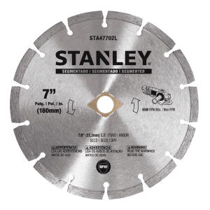 Disco Diamante 7" X 5/8 Segmentado. STANLEY