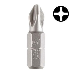 Punta Atornillador PHI de de 1/4 - Hexagonal #1 X 1" (Pack 100C/U). BIANDITZ
