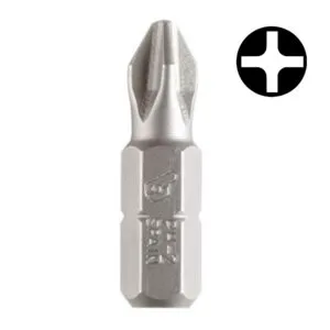 Punta Atornillador PHI de de 1/4 - Hexagonal #2 X 1" (Pack 100C/U). BIANDITZ