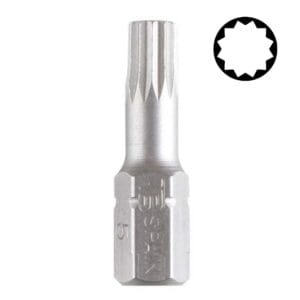 Punta Atornillable XZN de 1/4 - Hexagonal 5MM X 1" (Pack 10 C/U). BIANDITZ