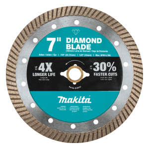 Disco Diamante 7" X 5/8 Turbo. MAKITA - Imagen 1