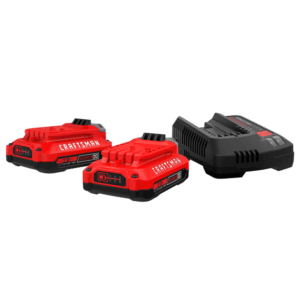 Cargador de Batería 1H a 20V, con V20 Max Litio-Ion con 2 Baterías 2.0 Amperios. CRAFTSMAN