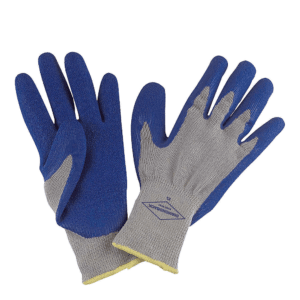 Guante de Algodón con Forro Caucho Palma y Dedos, Large Celeste. DIAMOND BACK
