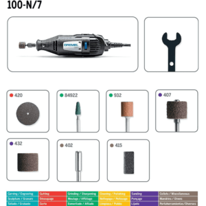 Herramienta Rotativa Dremel de 7 Piezas con 35,000 Revoluciones por Minuto de 1.15 Amperios 120V. DREMEL - Imagen 3