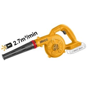 Sopladora Inalámbrico 20V Velocidad Variable 95.4 CFM sin Batería. INGCO