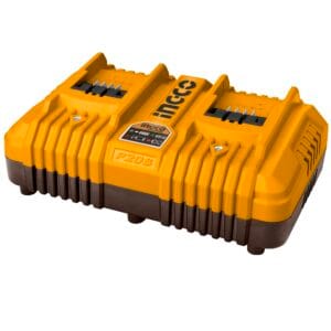 Cargador de Batería Doble Litio-On 20V 4.0 Amperios (4.0 Amperios + 4.0 Amperios) 1 Hora P20S. INGCO
