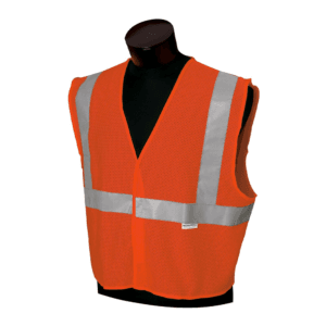 Chaleco de Precaución Color Naranja Plata Reflectivo M/L. JACKSON SAFETY - KLEENGUARD