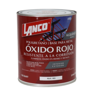 Anticorrosivo Oxido Rojo de 1/4 Galones. LANCO - Imagen 1