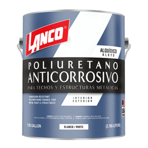Anticorrosivo Esmalte Poliuretano Blanco de 1 Galón. LANCO