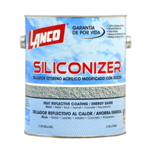 Sellador Elastomerico Siliconizer Blanco de 1 Galón. LANCO