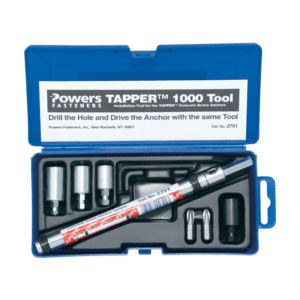 Herramienta para Instalación de Tapper 1,000 de 3/16 y 1/4, con Juego de 8 Piezas. POWERS FASTENERS - Imagen 1