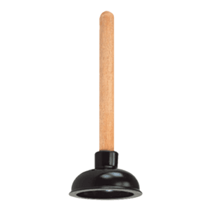 Destapador de Inodoro 4" Caucho Mango Madera. PROSOURCE