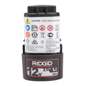 Bateria de 12V con 2.5 Amperios Litio-Ion. RIDGID