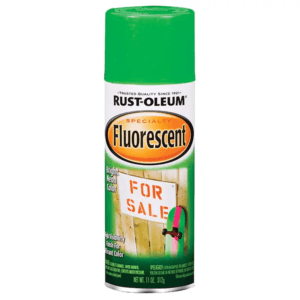 Pintura Spray de 11 Onzas Color Verde Fluorescente. RUST-OLEUM