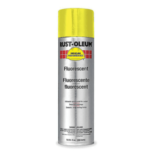 Pintura Spray de 14 Onzas Color Amarillo Fluorescente Esmalte HP. RUST-OLEUM - Imagen 1