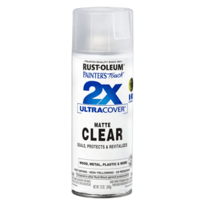Pintura Spray de 12 Onzas para Plástico Color Claro Mate 2X. RUST-OLEUM