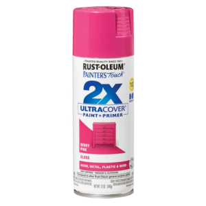 Pintura Spray de 12 Onzas para Plástico Rosado Berry 2X. RUST-OLEUM