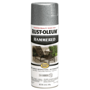 Pintura Spray de 12 Onzas Color Plateada Martillada SR. RUST-OLEUM