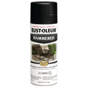 Pintura Spray de 12 Onzas Color Negro Martillada SR. RUST-OLEUM