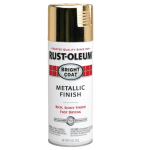 Pintura Spray de 11 Onzas Metálica Color Dorado Brillante. RUST-OLEUM