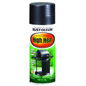 Pintura Spray de 12 Onzas Color Negro para Alta Temperatura. RUST-OLEUM