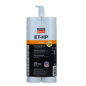 Adhesivo Epóxico ET-HP 22OZ con Boquilla Mezcladora. SIMPSON STRONG-TIE - Imagen 1