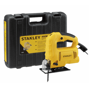 Caladora Orbital Velocidad Variable de 500 a 3,000 Cortes por Minuto, Ajustable 0 a 45 Grados y Maletín, 600W 120V. STANLEY