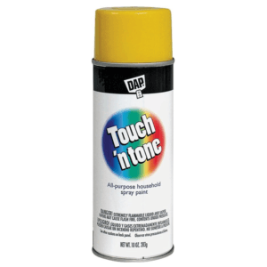 Pintura Spray de 10 Onzas Color Amarillo Canario Brillante. TOUCH N TONE