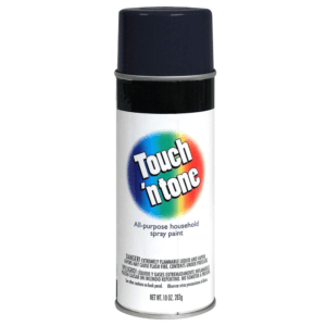 Pintura Spray de 10 Onzas Color Negro Mate. TOUCH N TONE
