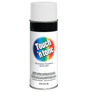 Pintura Spray de 10 Onzas Color Color Blanco Mate. TOUCH N TONE