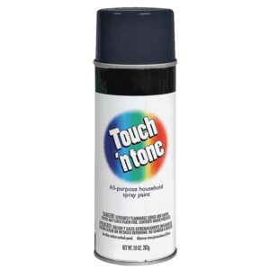 Pintura Spray de 10 Onzas Color Negro Semi Brillante. TOUCH N TONE