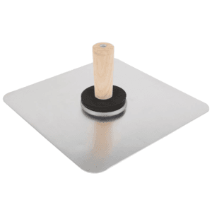Plato para Gypsum de 13" X 13" Aluminio con Mango Madera. VULCAN - Imagen 1