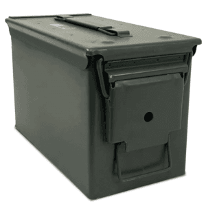 Caja Metálica Verde Grado 2 Mediana de 11" X 5-1/2 X 7". AMMO CAN MAN, LLC