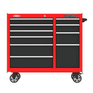 Caja de Herramientas Metálica de 10 Gavetas de 41" X 37-1/2 con Ruedas Serie 2,000. CRAFTSMAN