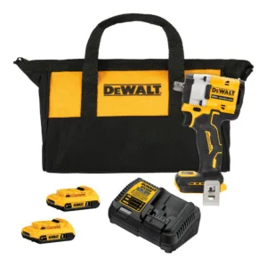 Llave de Impacto de 1/2 Inalámbrico 20V Max XR Litio-On 0-3,500 Golpes por Minuto Brushless 300 Pie/Lbs con 2 Batería de 2.0 Amperios. DEWALT