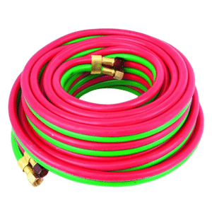 Manguera Oxi Acetileno 1/4 X 25' Verde Roja 100 PSI (R25'). FORNEY IND. - Imagen 1