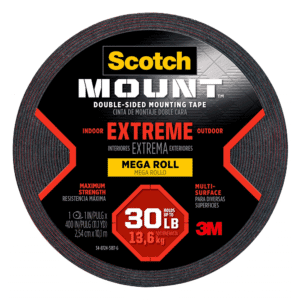 Cinta Doble Contacto Extreme 1" X 60" Capacidad 30 LBS. 3M