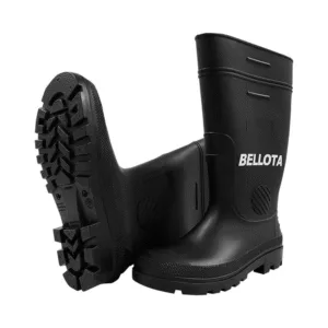 Bota de Caucho PVC Talla #6 (25) Color Negra. BELLOTA