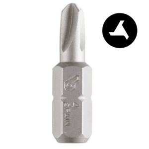 Punta Atornillador Tri-Wing de 1/4 - Hexagonal 1 X 1" (Pack 10 C/U). BIANDITZ - Imagen 1