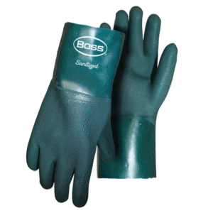 Guante PVC Resistente a Químicos de 12" Large. BOSS MFG