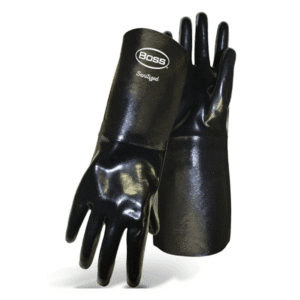 Guante Neopreno Resistente a Químicos de 14" Talla Large. BOSS MFG