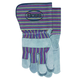 Guante de Cuero & Lona Reforzado Boss Talla Large. BOSS MFG