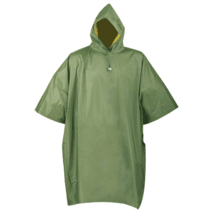Capote Plástico con 1 Pieza Poncho de 52" X 80" X 0.22 MM Color Verde Olivo. DIAMOND BACK