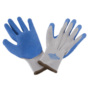 Guante de Algodón con Forro Caucho en Palma y Dedos Talla Extra Large Color Celeste. DIAMOND BACK