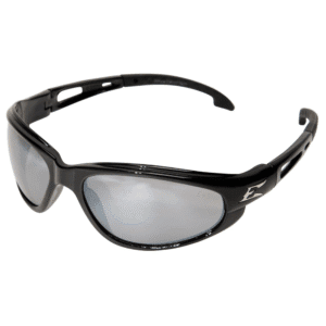Anteojo Seguridad Policarbonato Dakura Espejo Color Plata / Negro. EDGE EYEWEAR